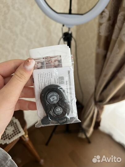 Штатив для телефона с лампой