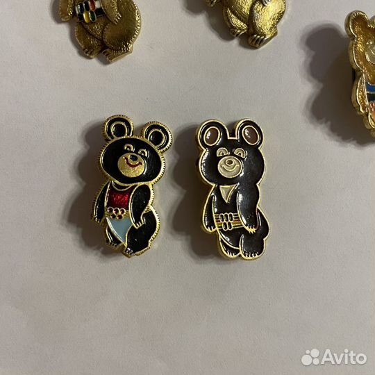 Значки олимпийский мишка. ои-80