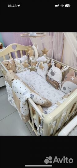 Бортики в детскую кроватку