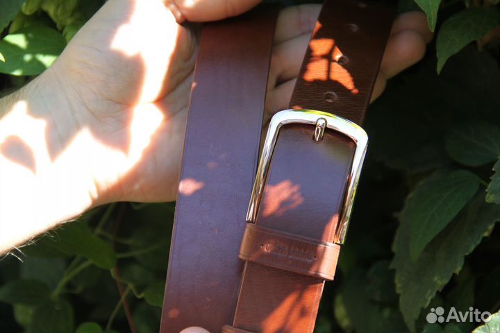 Кожаный ремень 35 мм шириной