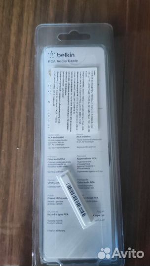 Кабель Belkin 2RCA - 2RCA, 1м Black