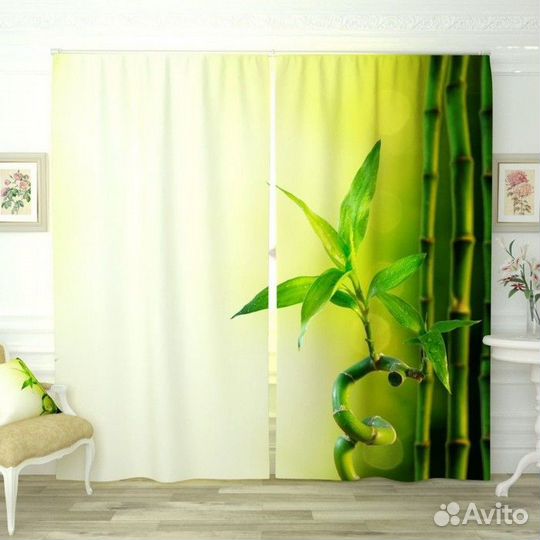 Комплект фотоштор бамбук