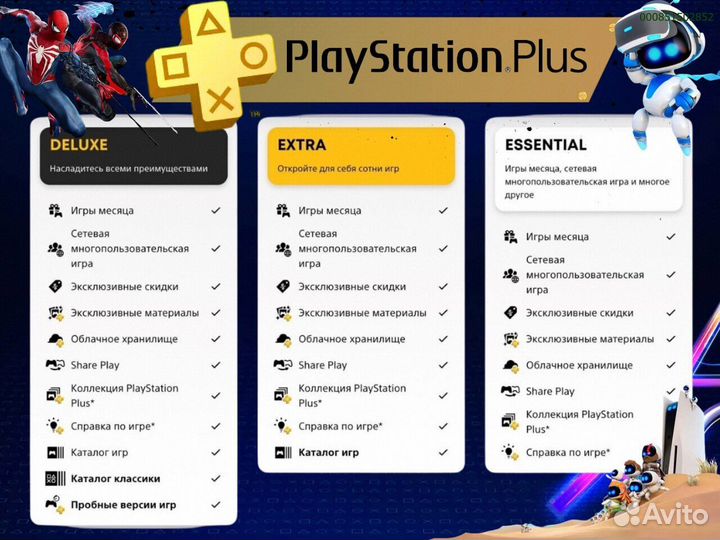 Подписка ps plus турция delux на ps5 ps4 (Арт.28640)