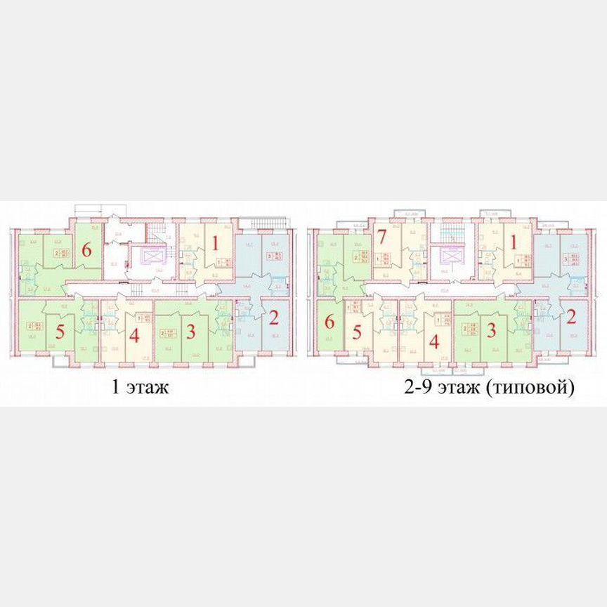 1-к. квартира, 38,1 м², 8/9 эт.