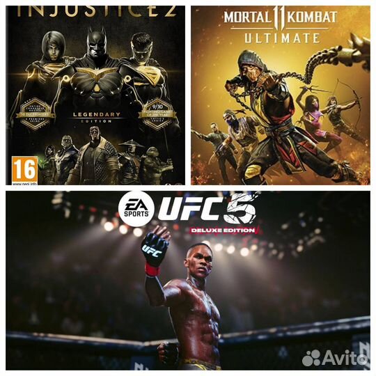 UFC5 Deluxe+MK11 Ultimate+Injustice 2 (Xbox)