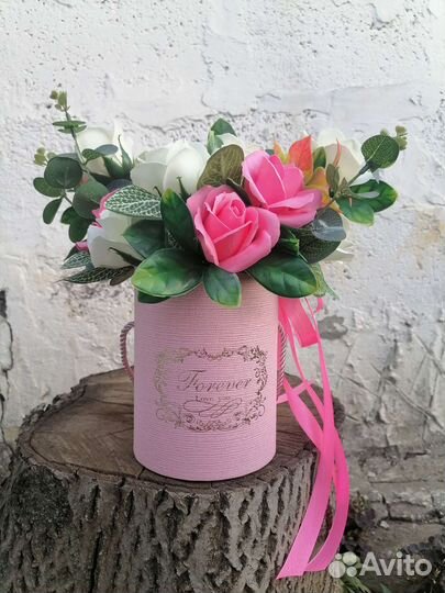 Букет из мыльных цветов