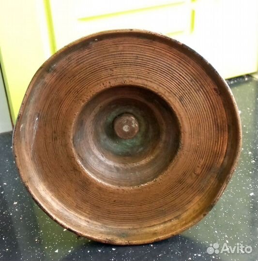 Антикварный латунный подсвечник.юдинъ.клеймо