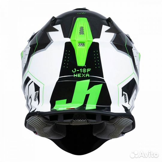 Шлем кроссовый just1 J18 Hexa Зеленый
