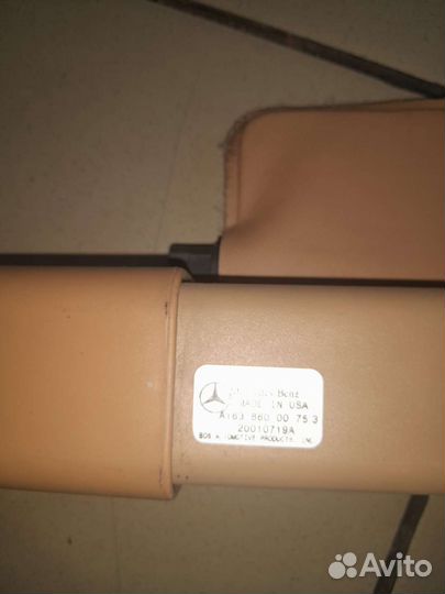 Шторка багажника Mercedes мл 163