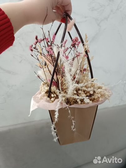 Букет из сухоцветов подарок на день учителя