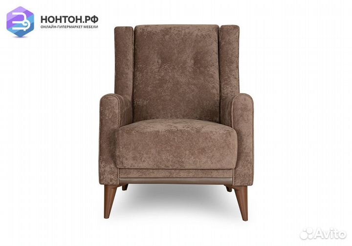 Кресло Плимут коричневое