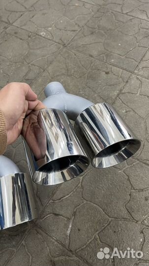 Двойные насадки на грушитель 100 мм