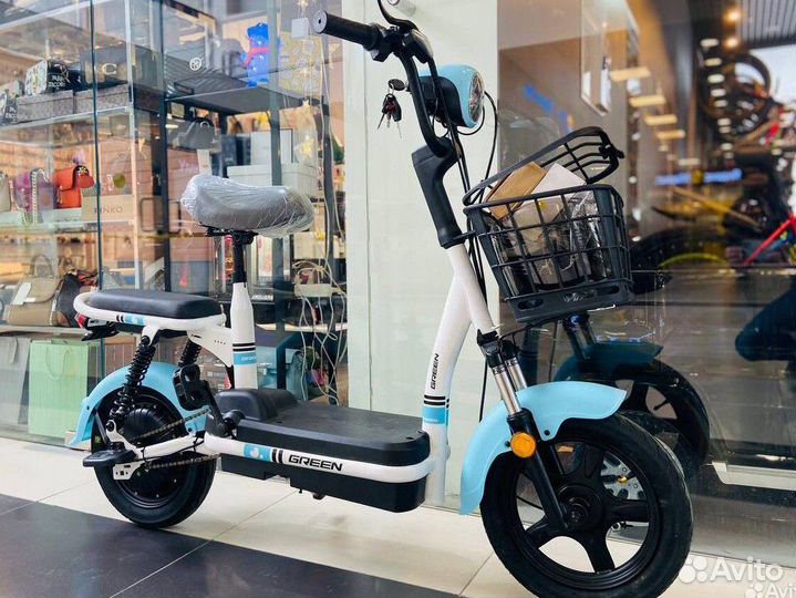 Электроскутер green, 45 км/ч