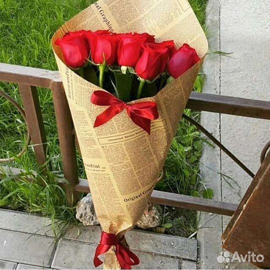 Цветы розы букет