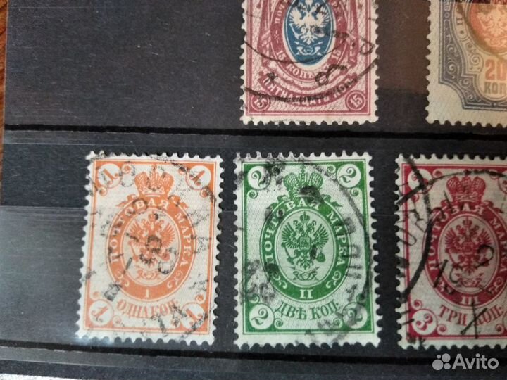 Марки - 17 и 18 выпуск Российской империи