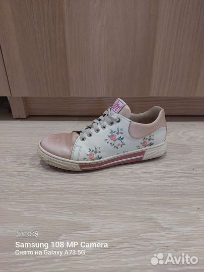 Туфли кожаные для девочки Minimen 35 р-р