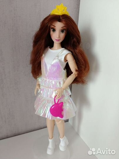 Принцесса Бэлль на шарнирном теле Барби йога пышка