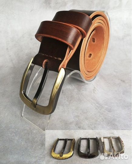 Мужской кожаный ремень. Новый
