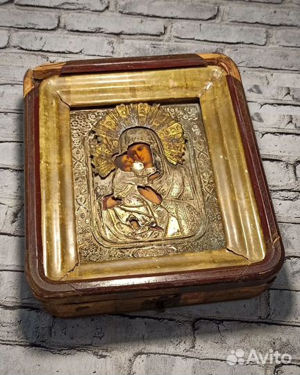 Старинная икона Владимирская Богородица