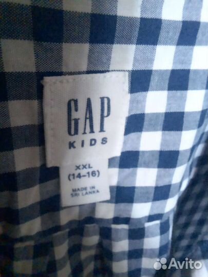 Рубашка с коротким рукавом Gap, р164