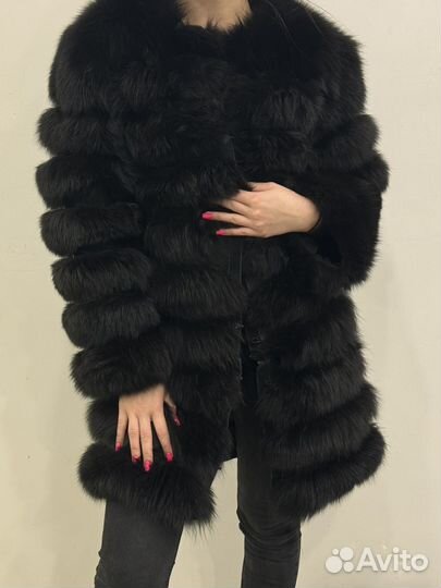 Шуба натуральная песец