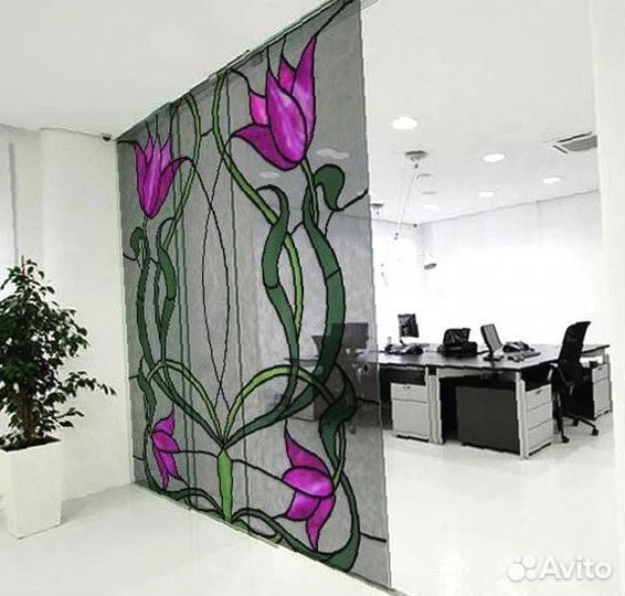 Кухонный экран из стекла с фотопечатью