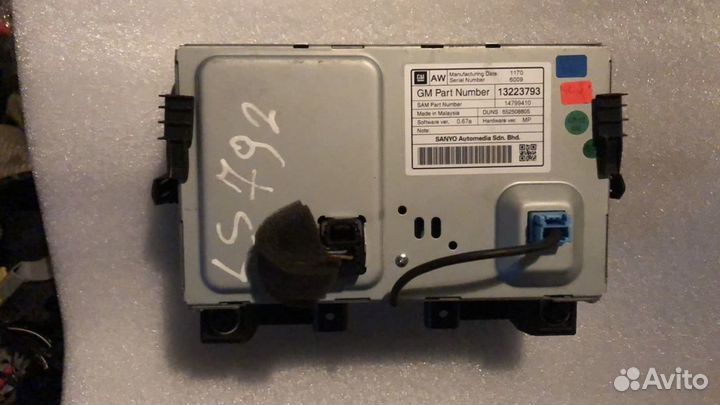 Дисплей штатный Шевроле Круз