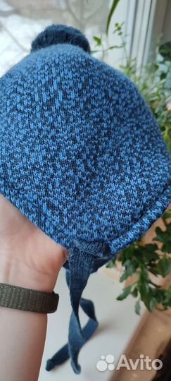 Шапка детская зимняя 44-46 с манишкой