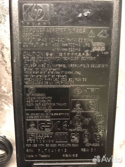 Алаптер питания для принтера hp