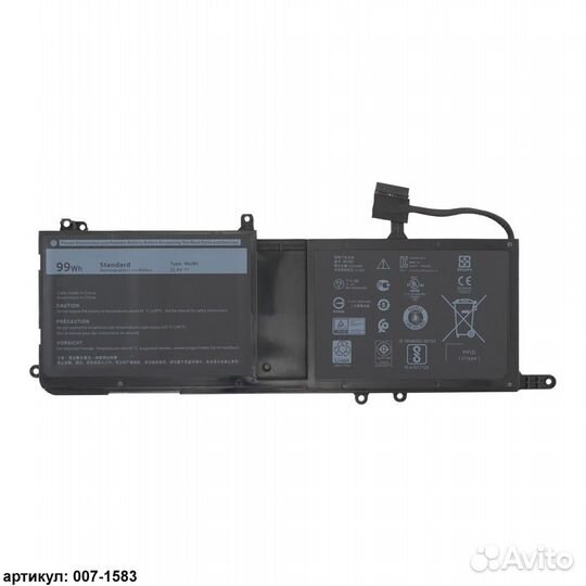 Аккумулятор для Dell (9NJM1) Alienware 17 R4, OEM