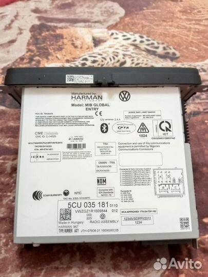 Головное устройство volkswagen