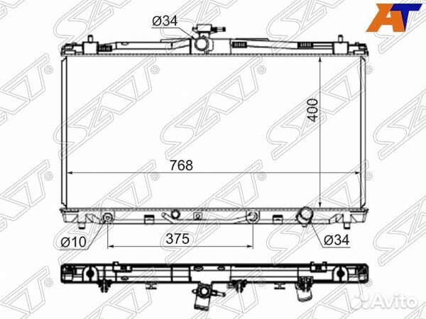 Радиатор lexus ES 13-18, lexus ES250/350 GSV# 12-1