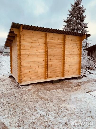 Сруб дома бани беседки из мини бруса