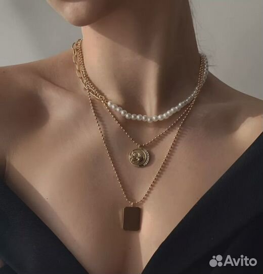 Сет золотых цепочек