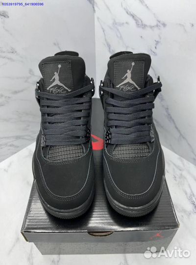 Кроссовки Nike Air Jordan 4 black cat