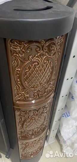 Печь-камин изразцовая Бавария угловая