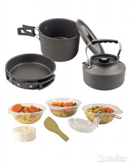 Походный набор посуды. Туристический. Дачный