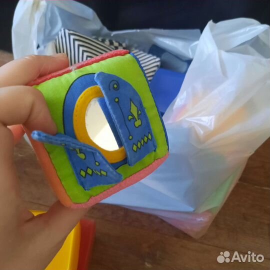 Пакет кубиков (4 вида) +Пирамидка