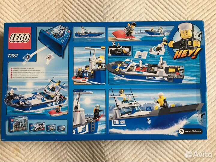 Lego city 7287 Полицейский катер