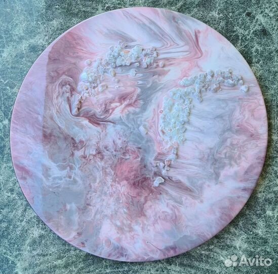 Картина из эпоксидной смолы. нежность