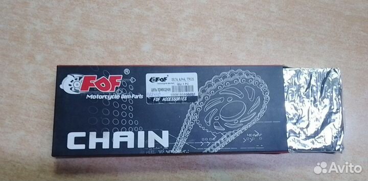 Цепь для мопеда alpha, delta, TTR125 (428x110)