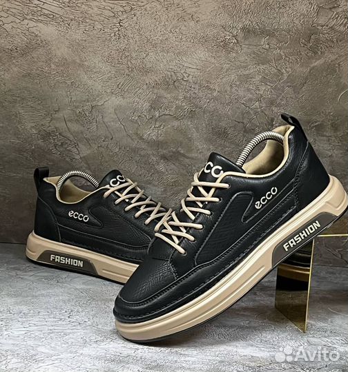 Кроссовки мужские ecco из экокожи