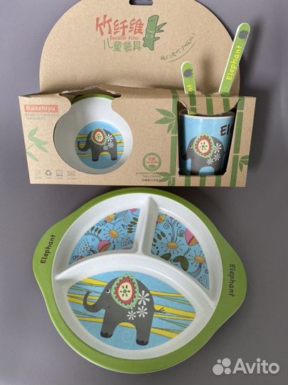 Наборы бамбуковой посуды для детей
