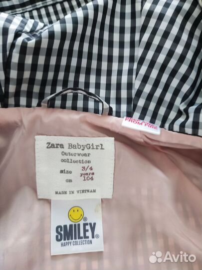Ветровка для девочки zara 104