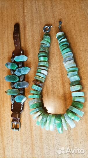 Бусы из оникса