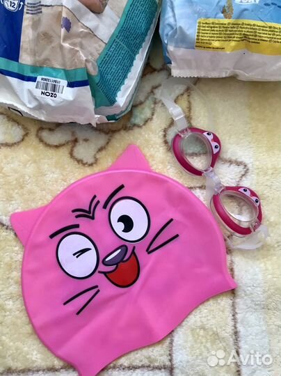 Очки, шапочки и подгузники для плавания 3 4