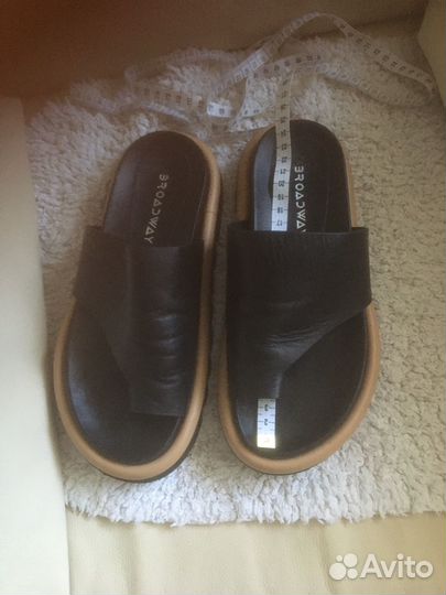 Шлепки женские 38 размер натуральная кожа