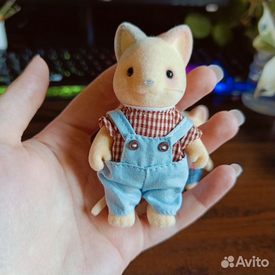 Sylvanian families Whiskers Cat Family