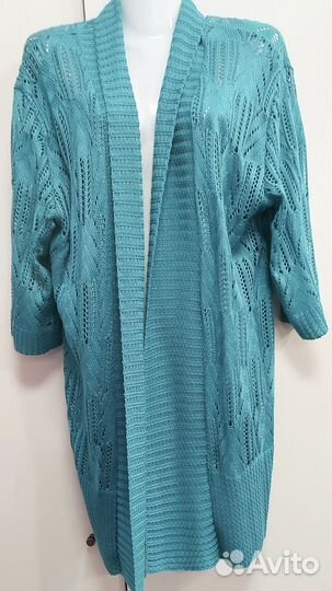 Кардиганы ажурные вязаные разные 50-56р и 56-58р