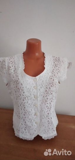 Блузка женская белая 46-48-50